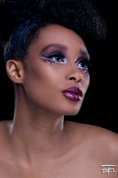 Female model photo shoot of Amanda Rosario Glass by Joel F Lester in atlanta, GA, makeup by SMUDGED by R Bell