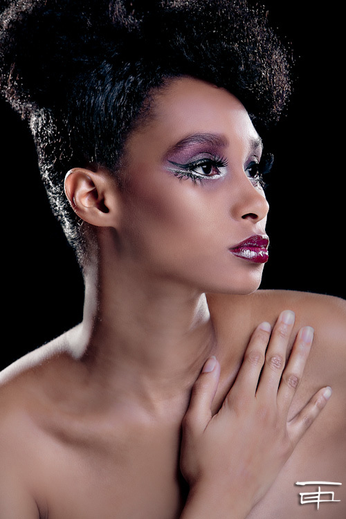 Female model photo shoot of Amanda Rosario Glass by Joel F Lester in Atlanta, GA, makeup by SMUDGED by R Bell