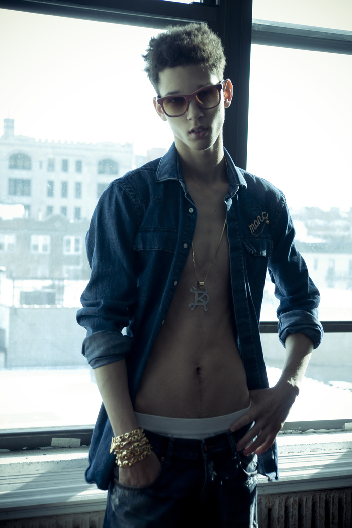 Male model photo shoot of Bleu Mag in Brooklyn, NY