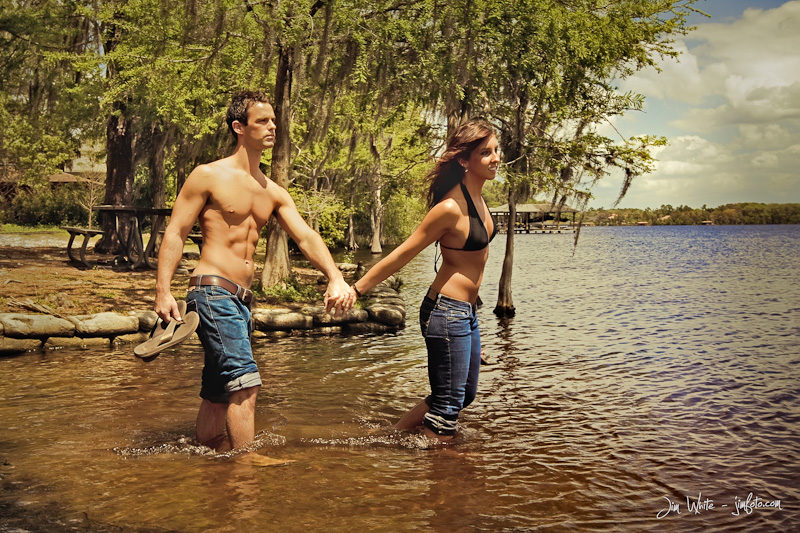 Male and Female model photo shoot of Ken Stricker and Alina Gerharz by Jim White Photography in Lake Mills