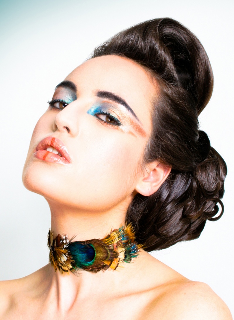 Female model photo shoot of Michelle George MAU by Sam Gray Photography, hair styled by Joshua Altback