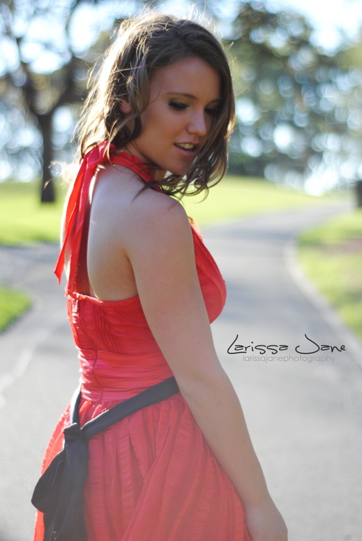 Female model photo shoot of LarissaJane Photography in Flagstaff Gardens, Melbourne, Victoria, wardrobe styled by Allan King, makeup by Ebony Kay