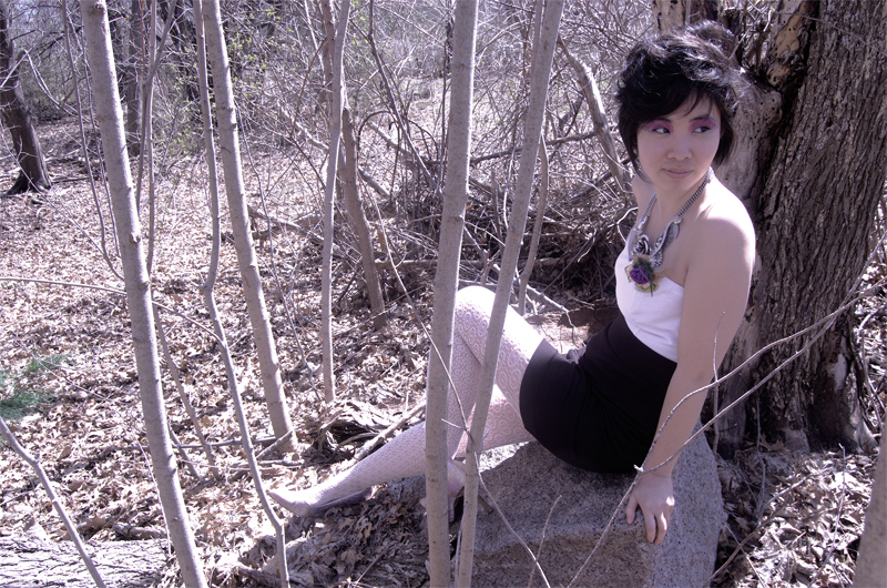 Female model photo shoot of Dirt House Dame by Naomi Stelrose