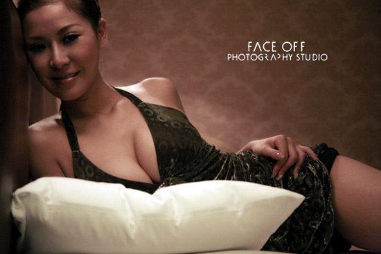 Female model photo shoot of coco liu in hotel