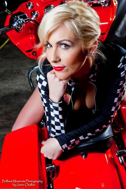 Female model photo shoot of Holley Holtz by Brilliant Moments in Synergy Motor Sports - Fremont, CA