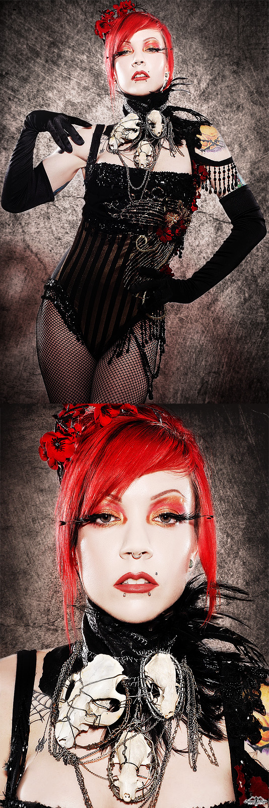 Female model photo shoot of Black Lotus Clothing and Tara Ryze  by Danger Ninja