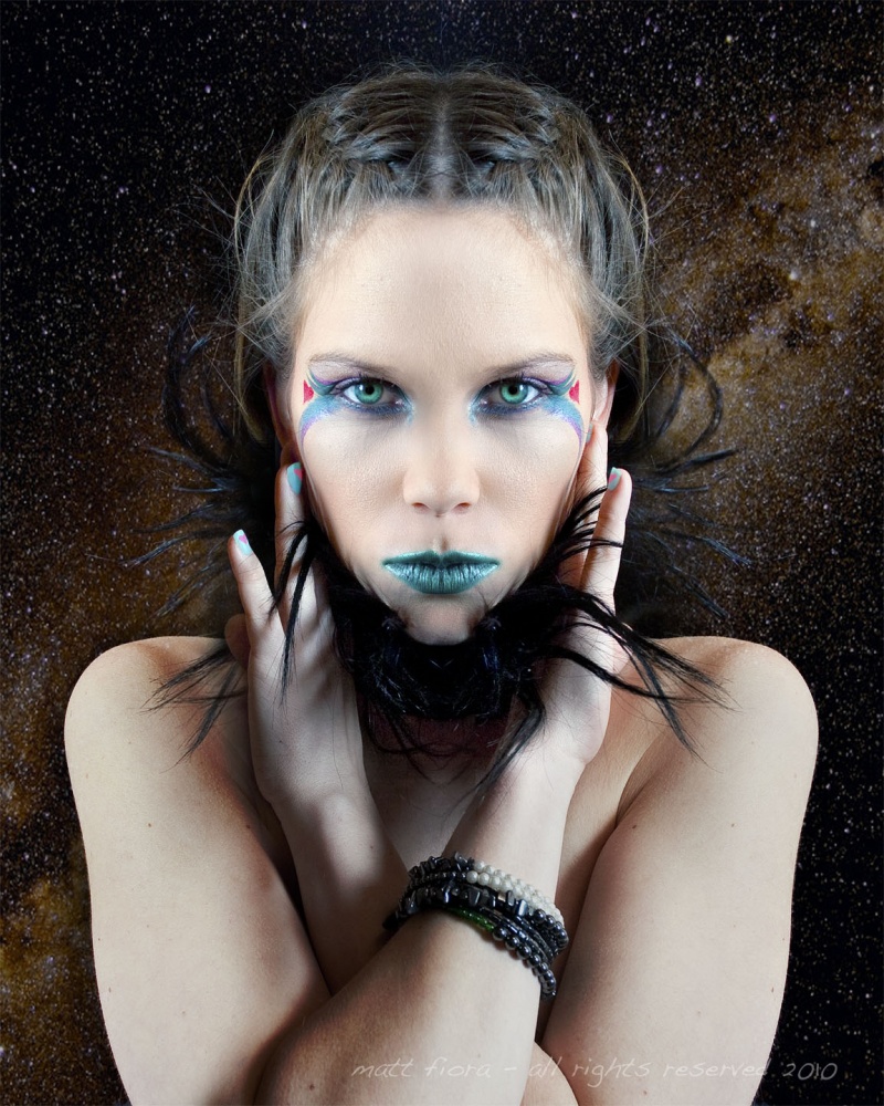 Female model photo shoot of Casino Spades by matt fiora, makeup by MsSierra