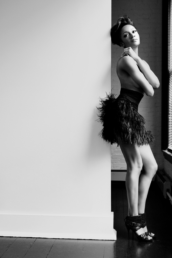 Female model photo shoot of Raven West by angela burdine, hair styled by K A Y  Matthews, wardrobe styled by Andrea Arnez