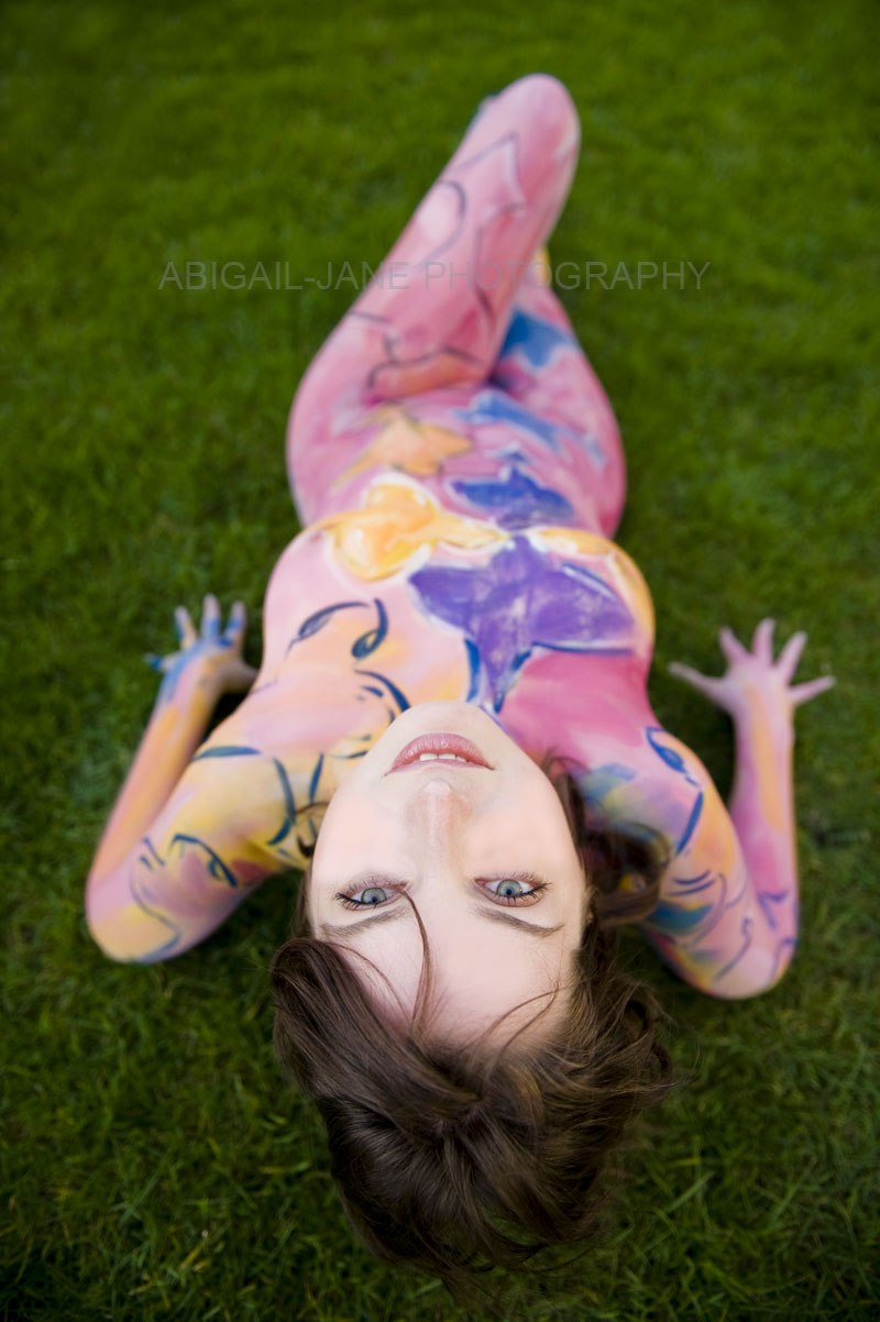 Female model photo shoot of Abigail-JanePhotography and Biene Madieke in Groningen, art by yoyoart bodypainting