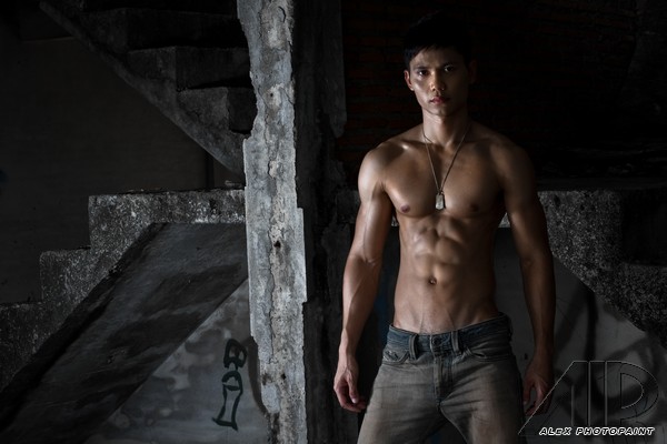 Male model photo shoot of Chal Harn by Alex Photopaint in BKK