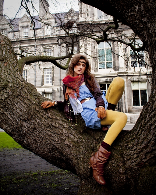 Female model photo shoot of Rachael Hegarty in Trinity College