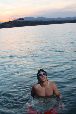 Male model photo shoot of joseph lee thompson in lake mead