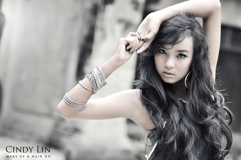 Female model photo shoot of CindyLin Make Up Artist in Denpasar - Bali
