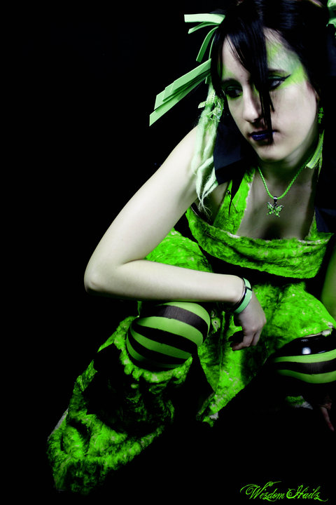 Female model photo shoot of AC White by Wizdom Hailz, clothing designed by Caosia St-Rock