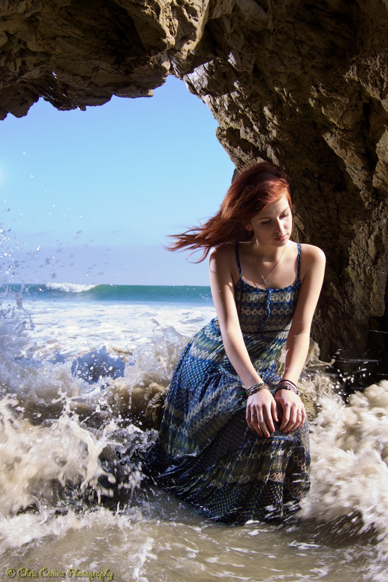 Female model photo shoot of MissLuna by chrs collins in El Matador State Beach, Malibu, CA