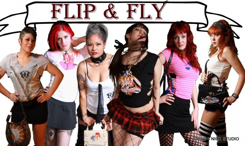 Female model photo shoot of Flip & Fly in Everywhere