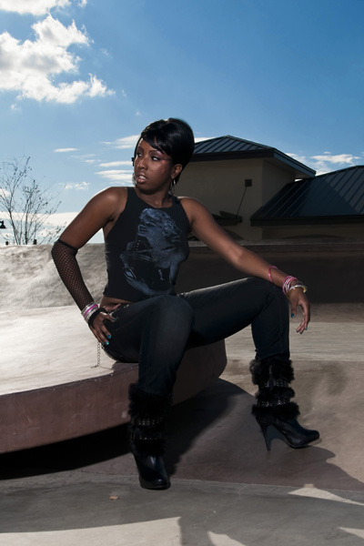 Female model photo shoot of Jade Minor by Alluring Exposures in El Mirage, AZ Skatepark