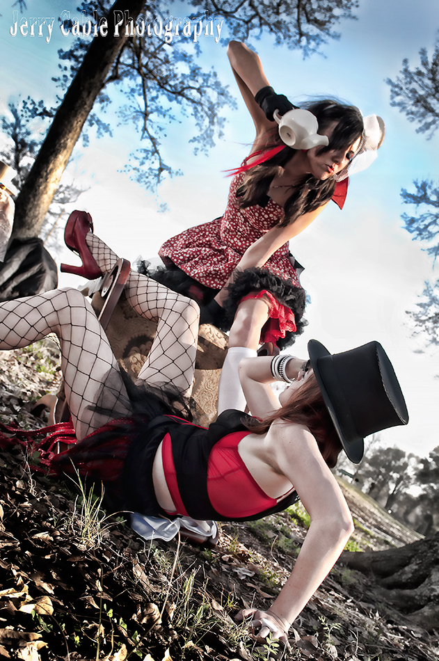Male and Female model photo shoot of Jerry Cable Photography, Siren and Cherry Belle Pin Up