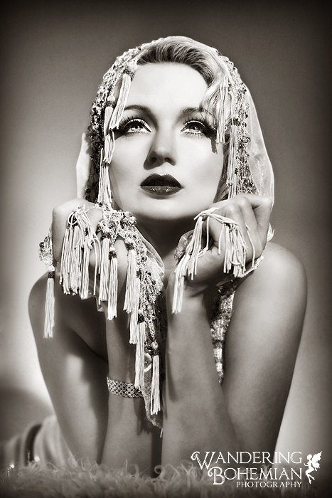 Female model photo shoot of Wandering Bohemian and iKasia  in Loreaux Studio, Phila., makeup by Darya Latham Makeup