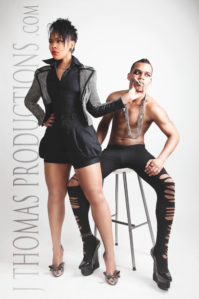 Female and Male model photo shoot of Dyesha Hicks and Rondell G by Jason P Thomas