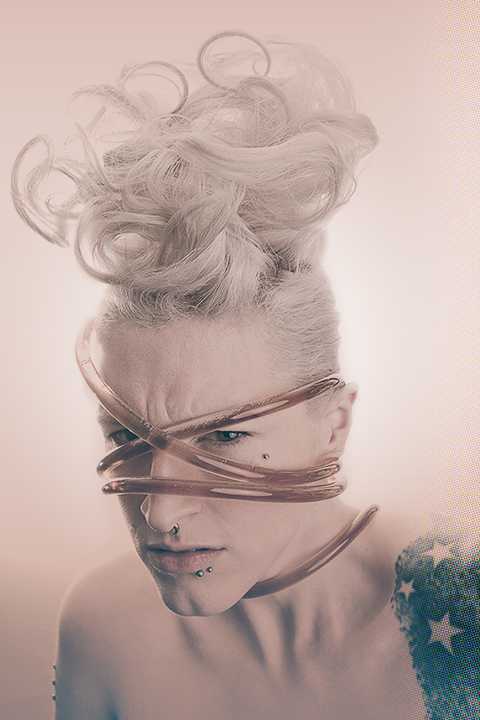 Female model photo shoot of zaftigg by Davood Salek in Philadelphia, PA, hair styled by Ryan Henaghan