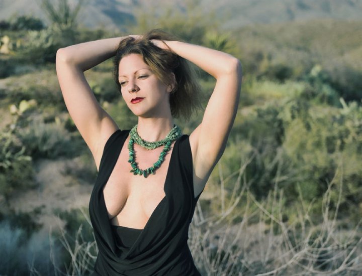 Female model photo shoot of Courtney Alaine by Joi Carey in Four Peaks, AZ