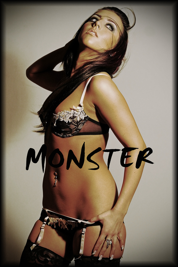 Female model photo shoot of Caitlyn Brittany by Mike Flores-ModelMania in Monster Studio