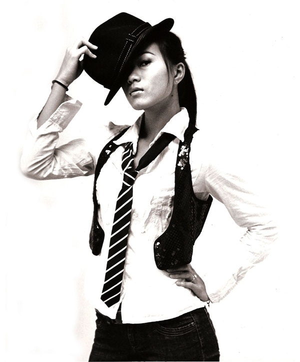Female model photo shoot of Sandy Chen in New York