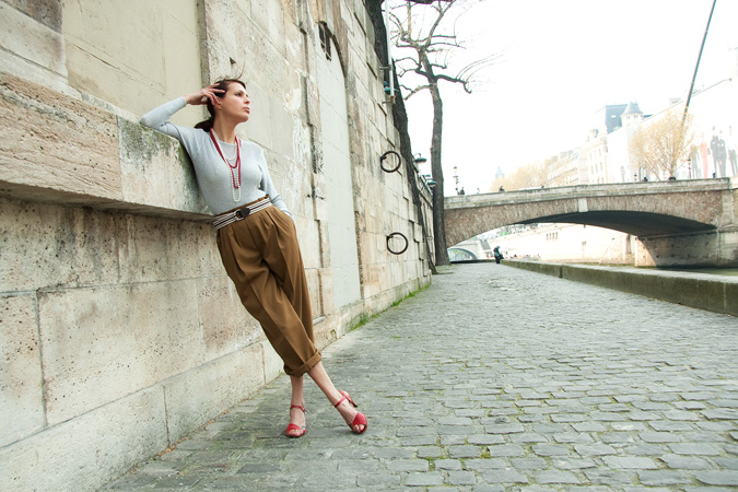 Female model photo shoot of marianna amaral in paris
