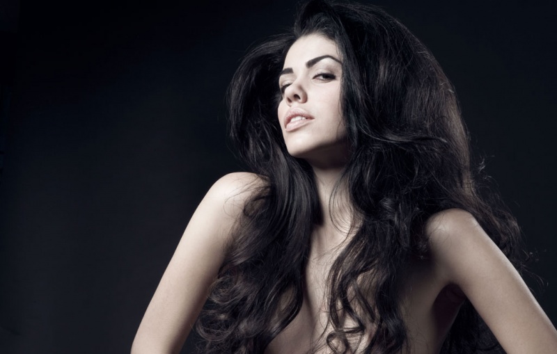 Female model photo shoot of Yanay by Bri Johnson Photography, hair styled by Nicole Francavilla