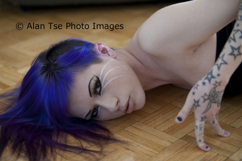 Male and Female model photo shoot of TSE Photography and Vera Bambi in Toronto, makeup by SlatternFace