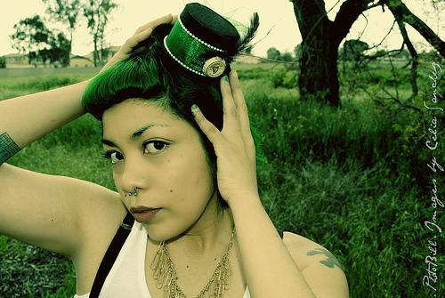 Female model photo shoot of Green Monster by Celia Sanchez in fontana,ca