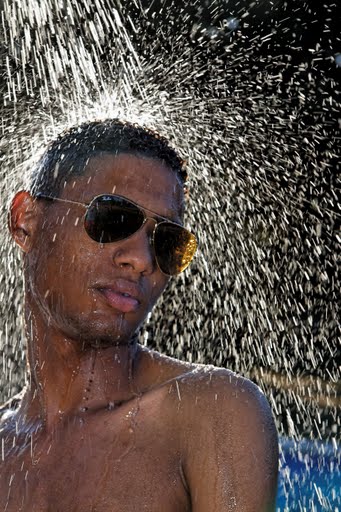 Male model photo shoot of sdancer in pool