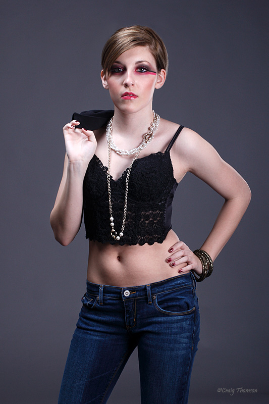 Female model photo shoot of Laura Collin by Craig Allen Studio, makeup by Beleza Invisivel