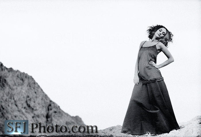 Female model photo shoot of Desiree Loveless by S Jonas in Salt Flats