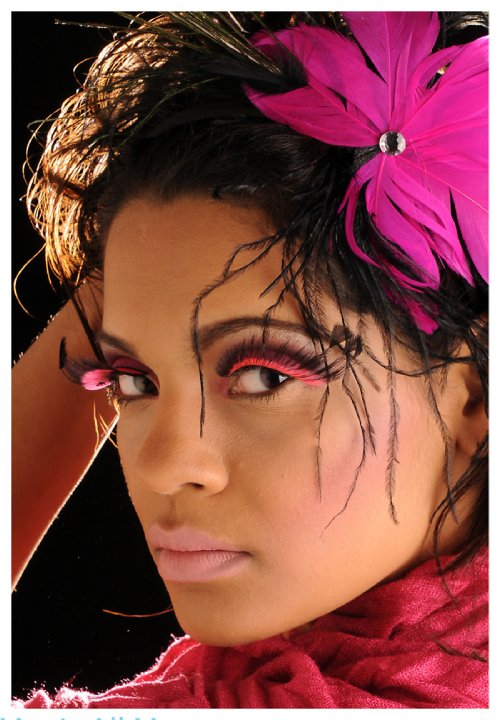 Female model photo shoot of makeup by debora