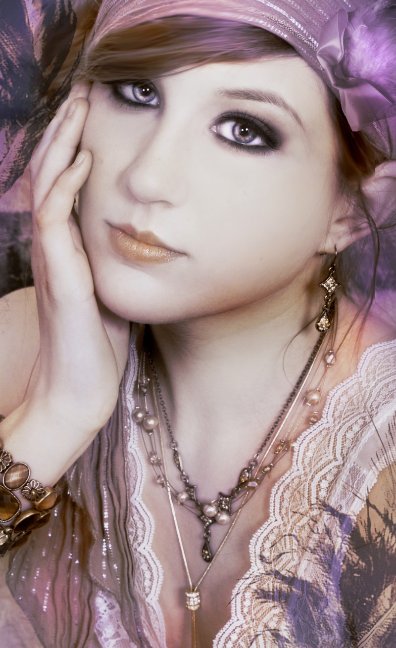 Female model photo shoot of MelaneeA by Artlitsol in MA, makeup by LizW_Makeup