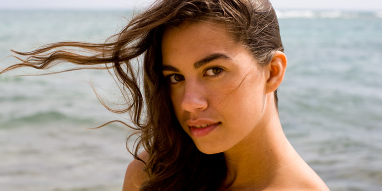 Female model photo shoot of Erin Mercado in Hawaii