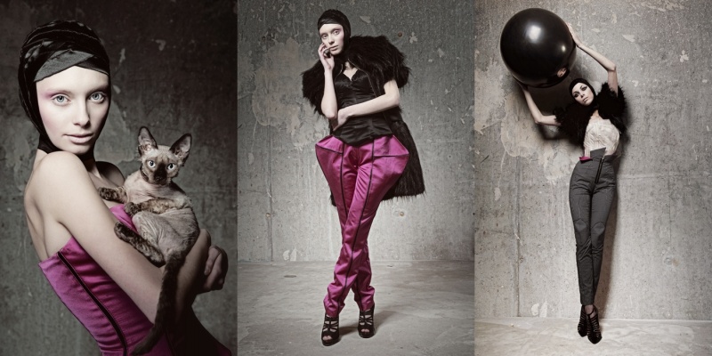 Female model photo shoot of BOYOR fashion designer