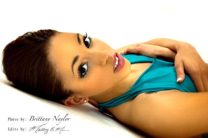 Female model photo shoot of BNEyes Studios in St.Louis MO, retouched by Mallory Minor, makeup by Symantha Jones