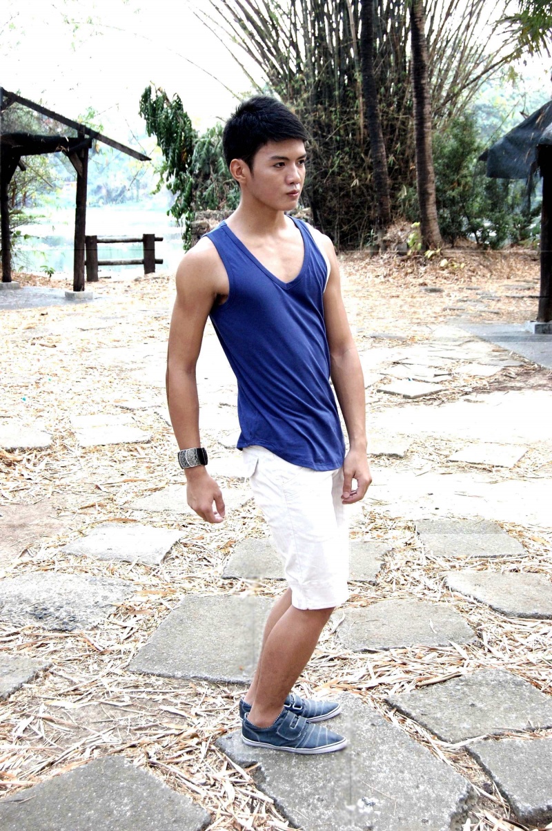 Male model photo shoot of Guammer Partosa in Wildlife Park, Quezon City, Philippines