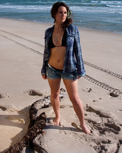 Female model photo shoot of Isa Ruiz and V Nonee by RoBeary Images in Playa Linda Beach