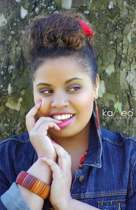 Female model photo shoot of Camelia Shantelle by Kaneo Biggs in Central Park, NY, makeup by Jasmine Makeup Artistry