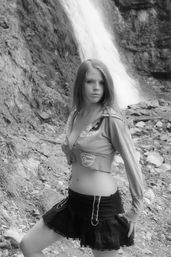Female model photo shoot of TaLeah Bell by Wolf Productions in Higher Falls