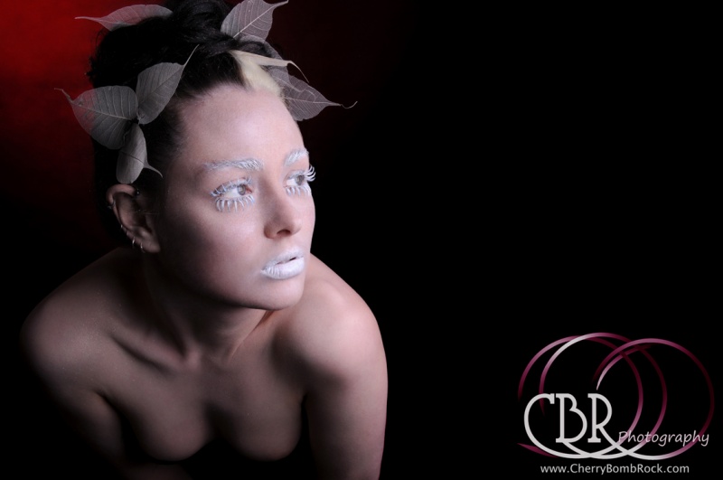 Female model photo shoot of CherryBombRock, makeup by Cher Simmons