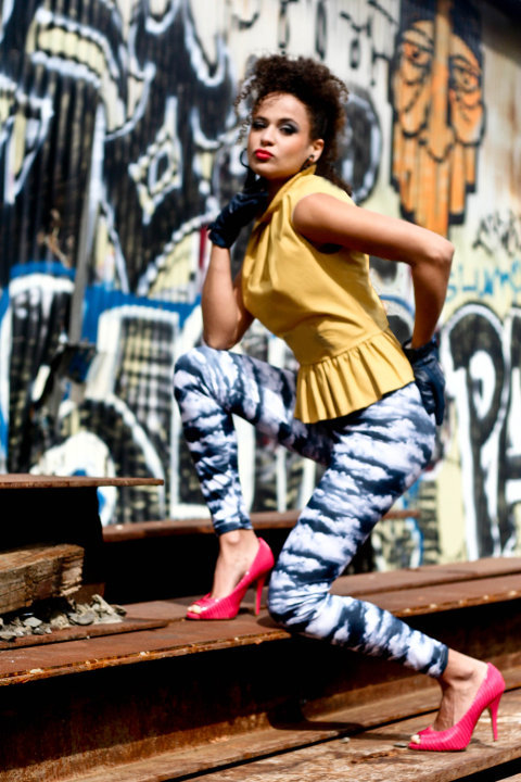 Female model photo shoot of Camila Ramos in Oakland, California, makeup by Annie Dinh, clothing designed by EstherHan