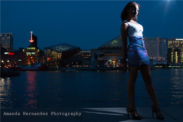 Female model photo shoot of JaZyni Marie by Amanda H Photography in Inner Harbor, Baltimore, MD