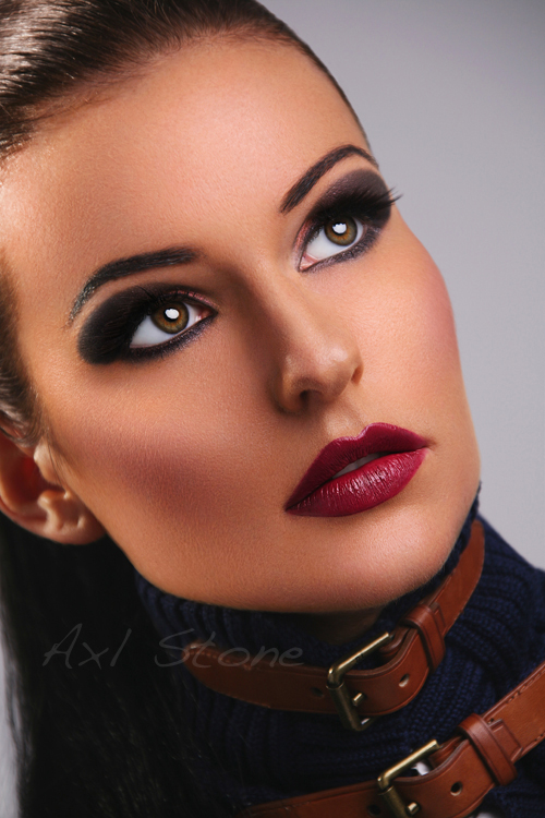 Female model photo shoot of Isa make up in uk, moments studio, surrey