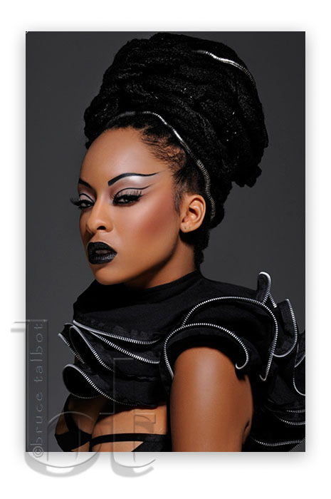 Female model photo shoot of Ms Nerissa  by Bruce Talbot, makeup by Al Chapoy