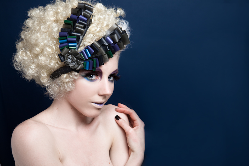 Female model photo shoot of Luna Eve in Swindon, makeup by Georgina Rose, clothing designed by Deleted Am Statik